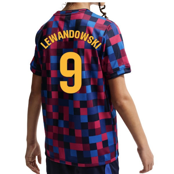 2026 2027 Barcelona Pre Match Shirt Kit (Kids) (Lewandowski 9)-ProGear Kits